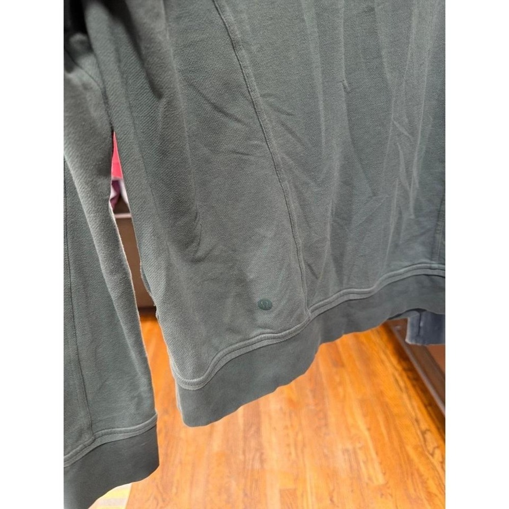 Lululemon Full-Zip Hoodie, Likely The "Press Pause Jacket" Green 10 View 5